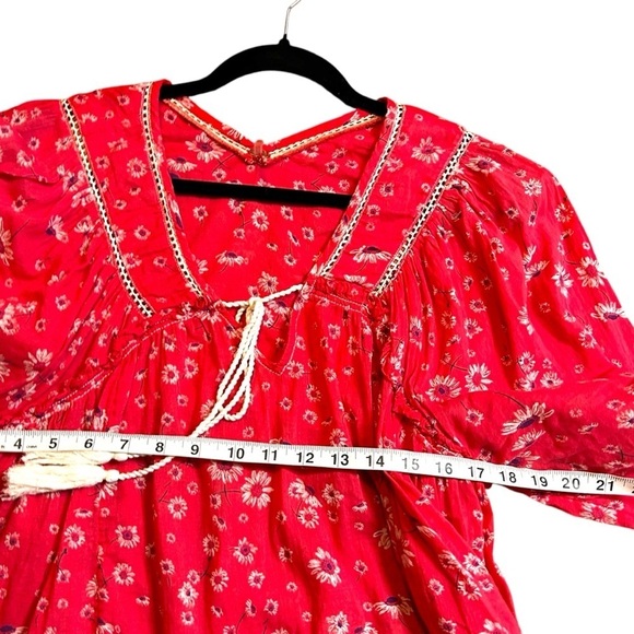 Free People Never A Dull Moment Peasant Top- Size XS - Picture 13 of 14